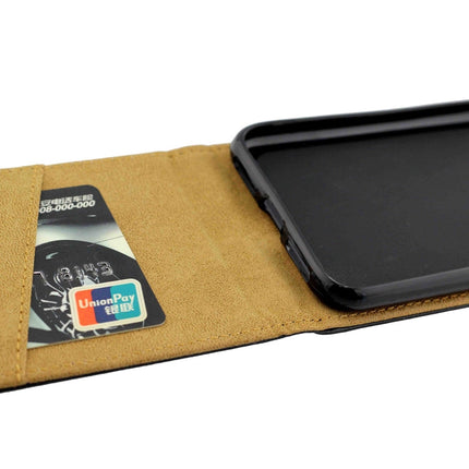 For iPhone XS Max Business Style Vertical Flip TPU Leather Case with Card Slot, For XS Max