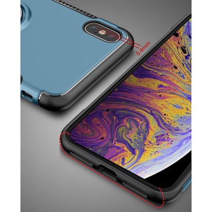 For iPhone XS Max Magnetic 360 Degrees Rotation Ring Armor Protective Case, For XS Max