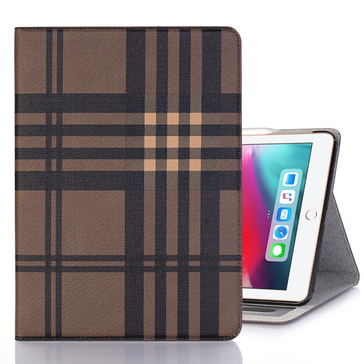 Plaid Texture Horizontal Flip PU Leather Case for iPad Air 13 2024 / iPad Pro 12.9 inch (2018), with Holder & Card Slots & Wallet, For iPad Air 13 2024 / iPad Pro 12.9 inch (2018)