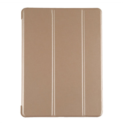 PU Plastic Bottom Case Foldable Deformation Left and Right Flip Leather Case with Three Fold Bracket & Smart Sleep for iPad Air3 2019