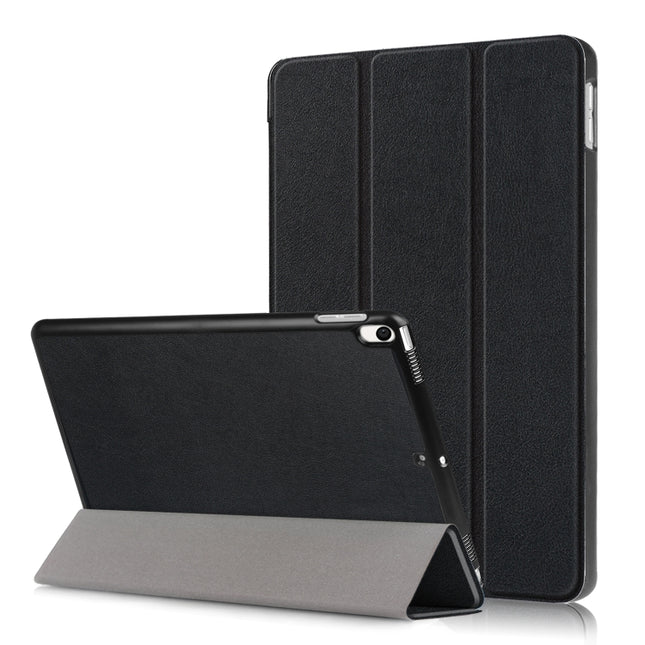 Custer Texture Horizontal Flip Leather Case for  iPad Air 2019 10.5 inch, with Three-folding Holder & Sleep / Wake-up Function