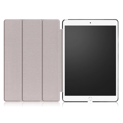 Custer Texture Horizontal Flip Leather Case for  iPad Air 2019 10.5 inch, with Three-folding Holder & Sleep / Wake-up Function