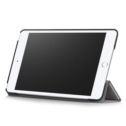 Custer Texture Horizontal Flip Leather Case for  iPad Mini 2019 & Mini 4, with Three-folding Holder & Sleep / Wake-up Function, For iPad Mini 2019 & Mini 4