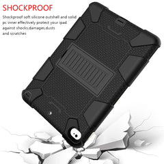 Shockproof Two-color Silicone Protection Shell for iPad Mini 2019 & 4, with Holder (Rose Red+Blue), IPRO0183A, IPRO0183B, IPRO0183C, IPRO0183D, IPRO0183E, IPRO0183F, IPRO0183G, IPRO0183H, IPRO0183I, IPRO0183J, IPRO0183K