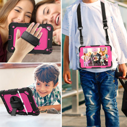 Shockproof Black Silica Gel + Colorful PC Protective Case for iPad Mini 2019 / Mini 4, with Holder & Shoulder Strap & Hand Strap & Pen Slot, iPad Mini 2019 / Mini 4