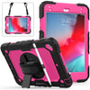 Shockproof Black Silica Gel + Colorful PC Protective Case for iPad Mini 2019 / Mini 4, with Holder & Shoulder Strap & Hand Strap & Pen Slot, iPad Mini 2019 / Mini 4