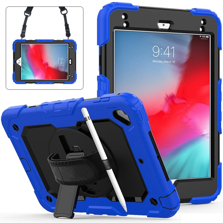 Shockproof Colorful Silica Gel + PC Protective Case for iPad Mini 2019 / Mini 4, with Holder & Shoulder Strap & Hand Strap & Pen Slot, For iPad Mini 2019 / Mini 4