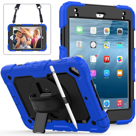 Shockproof Colorful Silica Gel + PC Protective Case for iPad Mini 2019 / Mini 4, with Holder & Shoulder Strap & Hand Strap & Pen Slot, For iPad Mini 2019 / Mini 4