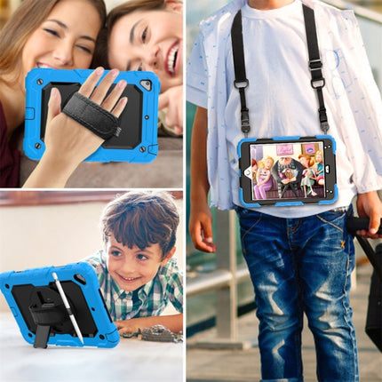 Shockproof Colorful Silica Gel + PC Protective Case for iPad Mini 2019 / Mini 4, with Holder & Shoulder Strap & Hand Strap & Pen Slot, For iPad Mini 2019 / Mini 4