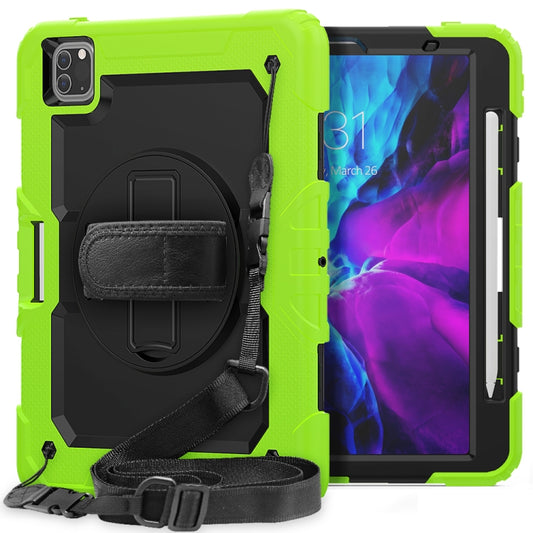 For iPad Pro 11 inch (2018) / Pro 11 inch (2020) Shockproof Colorful Silica Gel + PC Protective Tablet Case with Holder & Shoulder Strap & Hand Strap & Pen Slot, For iPad Pro 11 inch (2018)