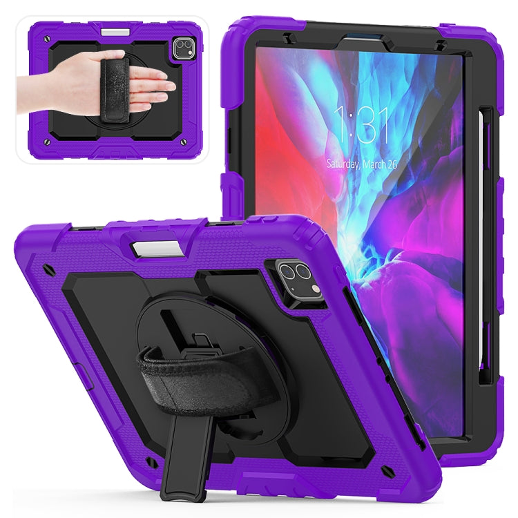 For iPad Pro 11 inch (2018) / Pro 11 inch (2020) Shockproof Colorful Silica Gel + PC Protective Tablet Case with Holder & Shoulder Strap & Hand Strap & Pen Slot, For iPad Pro 11 inch (2018)