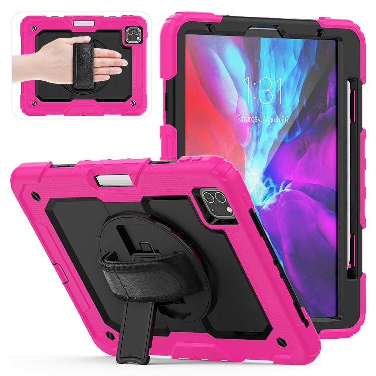 For iPad Pro 11 inch (2018) / Pro 11 inch (2020) Shockproof Colorful Silica Gel + PC Protective Tablet Case with Holder & Shoulder Strap & Hand Strap & Pen Slot, For iPad Pro 11 inch (2018)