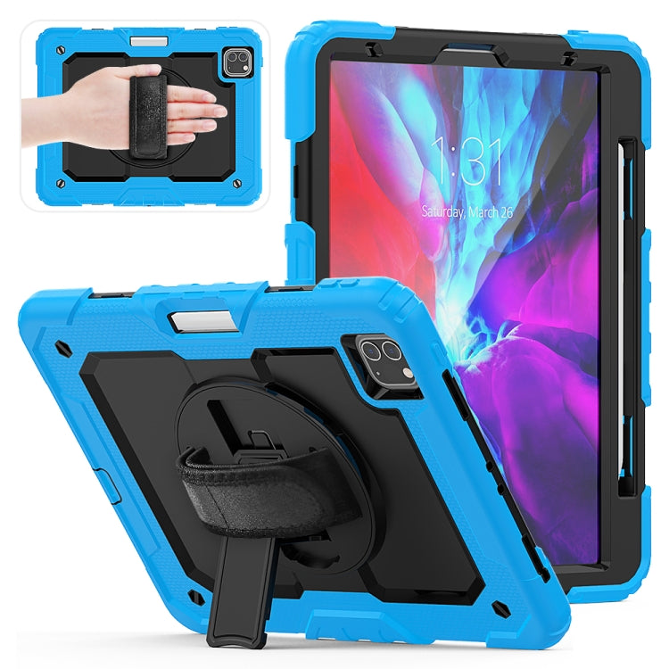 For iPad Pro 11 inch (2018) / Pro 11 inch (2020) Shockproof Colorful Silica Gel + PC Protective Tablet Case with Holder & Shoulder Strap & Hand Strap & Pen Slot, For iPad Pro 11 inch (2018)