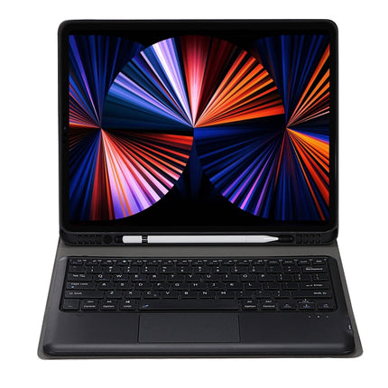 A12B-A Ultra-thin ABS Detachable Bluetooth Keyboard Tablet Case with Touchpad & Pen Slot & Holder for iPad Air 13 2024 / 2025 / Pro 12.9 2021