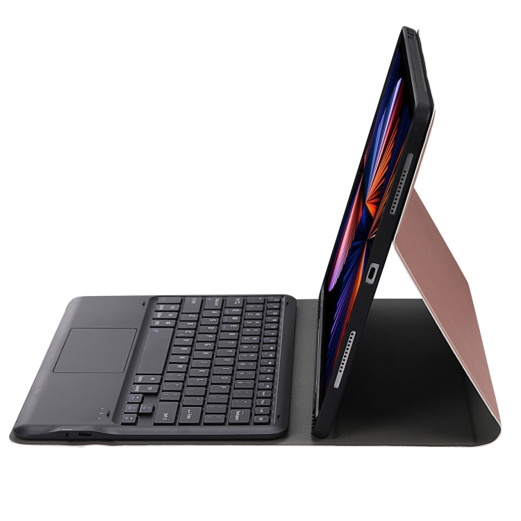 A12B-A Ultra-thin ABS Detachable Bluetooth Keyboard Tablet Case with Touchpad & Pen Slot & Holder for iPad Pro 12.9 2021 / 2020 / 2018