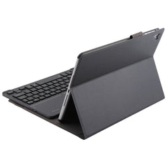 FT2068D For iPad Air 2 & Air 1 / Pro 9.7 inch & 2017 iPad & 2018 iPad Backlight Version Lambskin Texture Detachable Tempered Glass Bluetooth Keyboard Leather Tablet Case with Pen Slot & Stand Function