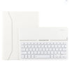 FT2068D For iPad Air 2 & Air 1 / Pro 9.7 inch & 2017 iPad & 2018 iPad Backlight Version Lambskin Texture Detachable Tempered Glass Bluetooth Keyboard Leather Tablet Case with Pen Slot & Stand Function