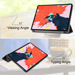 Custer Texture Horizontal Flip PU Leather Case for iPad Air 13 2024 / iPad Pro 12.9 inch (2018), with Three-folding Holder & Sleep / Wake-up Function, For iPad Air 13 2024 / iPad Pro 12.9 inch (2018)