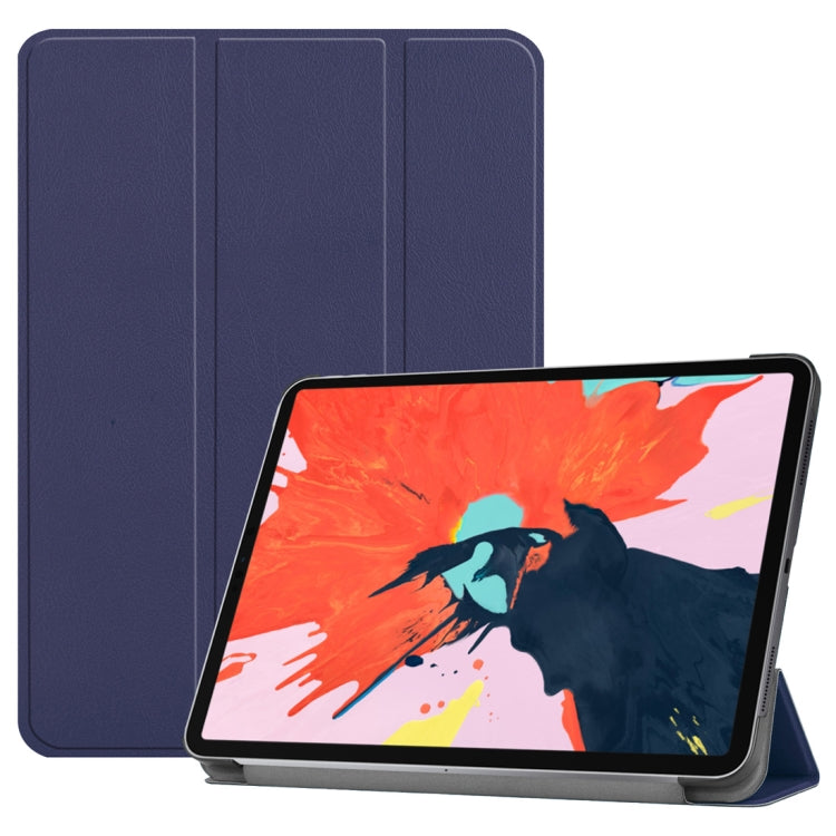 Custer Texture Horizontal Flip PU Leather Case for iPad Air 13 2024 / iPad Pro 12.9 inch (2018), with Three-folding Holder & Sleep / Wake-up Function, For iPad Air 13 2024 / iPad Pro 12.9 inch (2018)