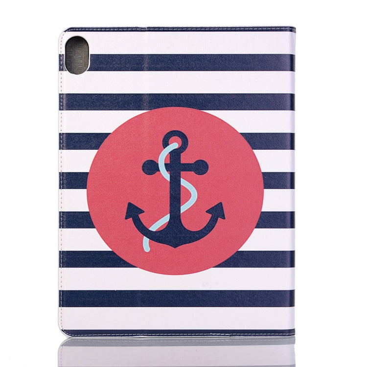 Ship Anchor Pattern Horizontal Flip Leather Case for iPad Air 11 2024 / iPad Pro 11 inch (2018),with Card Slots & Holder & Wallet & Photo Frame & Pen slot, For iPad Air 11 2024 / iPad Pro 11 inch (2018)