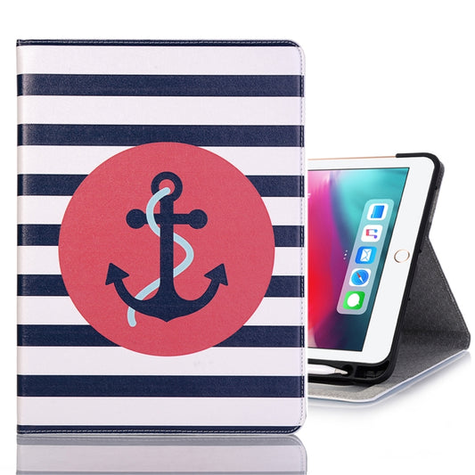 Ship Anchor Pattern Horizontal Flip Leather Case for iPad Air 11 2024 / iPad Pro 11 inch (2018),with Card Slots & Holder & Wallet & Photo Frame & Pen slot, For iPad Air 11 2024 / iPad Pro 11 inch (2018)