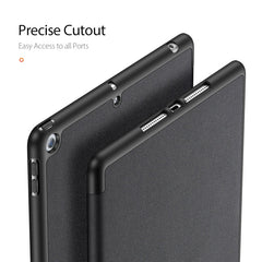 For iPad 10.2 DUX DUCIS Domo Series Horizontal Flip Magnetic PU Leather Case with Three-folding Holder & Pen Slot & Sleep / Wake-up Function