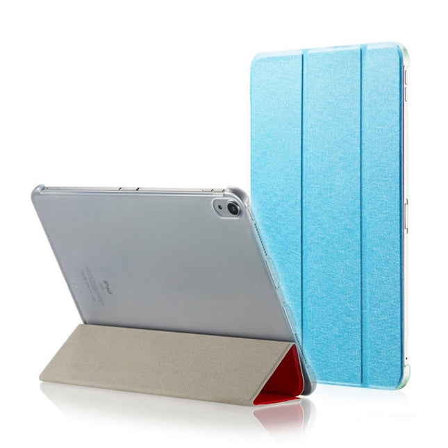 Silk Texture Horizontal Flip Ultra-thin Double-sided Clip Magnetic PU Leather Case for iPad Pro 11 inch (2018), with Three-folding Holder & Sleep / Wake-up Function, For iPad Pro 11 inch (2018)