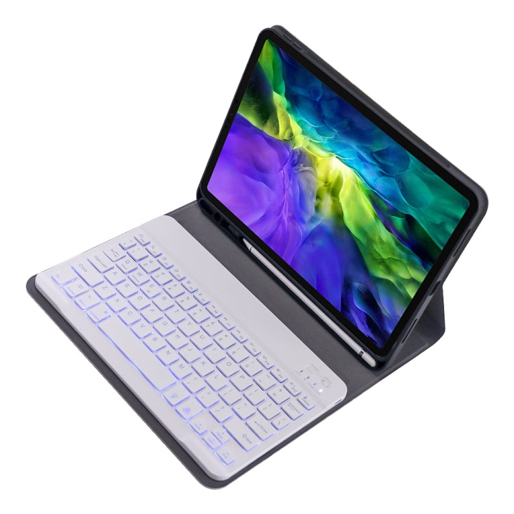 A11BS 2020 Ultra-thin ABS Detachable Bluetooth Keyboard Tablet Case for iPad Pro 11 inch (2020), with Backlight & Pen Slot & Holder, For iPad Pro 11 inch (2020)