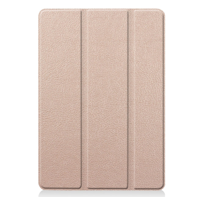 For iPad 10.2 Custer Texture Horizontal Flip Smart PU Leather Case with Sleep / Wake-up Function & Three-folding Holder, For iPad 10.2