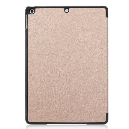 For iPad 10.2 Custer Texture Horizontal Flip Smart PU Leather Case with Sleep / Wake-up Function & Three-folding Holder, For iPad 10.2