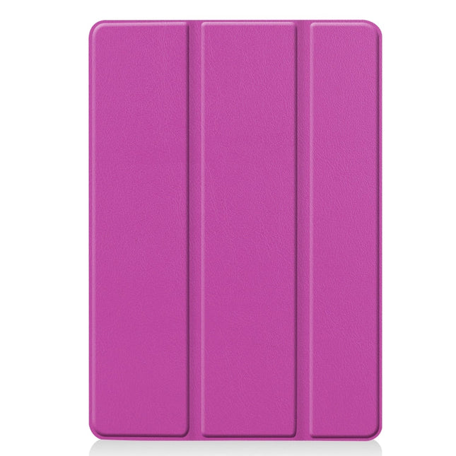 For iPad 10.2 Custer Texture Horizontal Flip Smart PU Leather Case with Sleep / Wake-up Function & Three-folding Holder, For iPad 10.2
