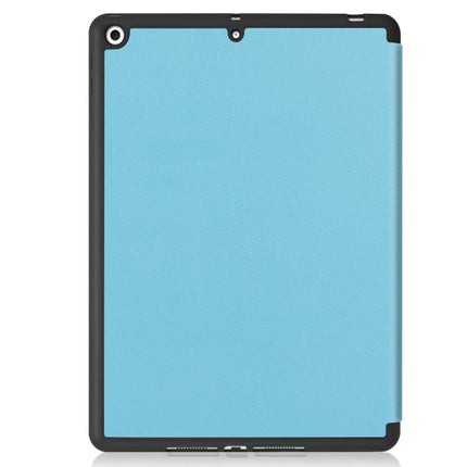 For iPad 10.2 2021 / 2020 / 2019 Custer Texture Horizontal Flip Smart TPU Leather Case with Sleep / Wake-up Function & Three-folding Holder & Pen Slot, For iPad 10.2