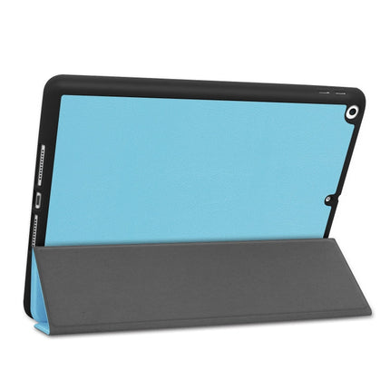 For iPad 10.2 2021 / 2020 / 2019 Custer Texture Horizontal Flip Smart TPU Leather Case with Sleep / Wake-up Function & Three-folding Holder & Pen Slot, For iPad 10.2