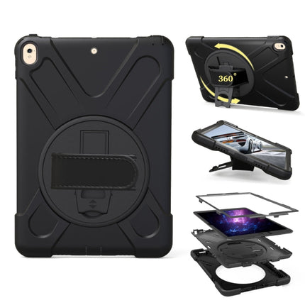 For iPad Pro 10.5 inch 360 Degree Rotation PC + Silicone Protective Case with Holder & Hand-strap, For iPad Pro 10.5 inch
