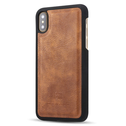 For iPhone X / XS DG.MING  Crazy Horse Texture Horizontal Flip Detachable Magnetic Protective Case with Holder & Card Slots & Wallet, iPhone  X, For  X, iPhone X