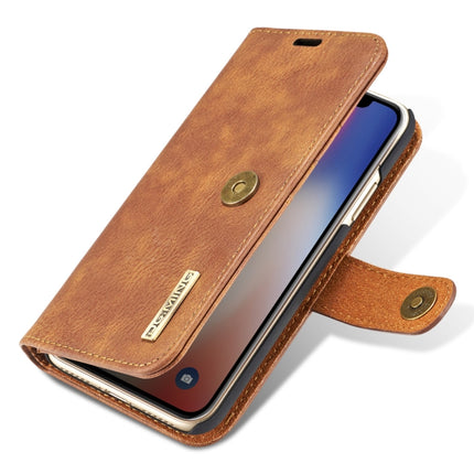 For iPhone X / XS DG.MING  Crazy Horse Texture Horizontal Flip Detachable Magnetic Protective Case with Holder & Card Slots & Wallet, iPhone  X, For  X, iPhone X