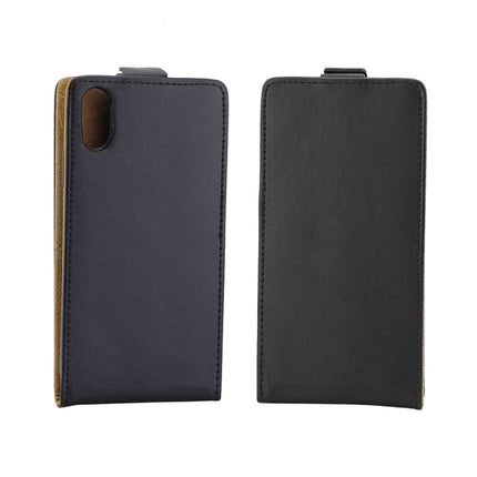 For iPhone X / XS Business Style Vertical Flip TPU Leather Case with Card Slot