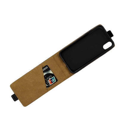 For iPhone X / XS Business Style Vertical Flip TPU Leather Case with Card Slot, For X / XS