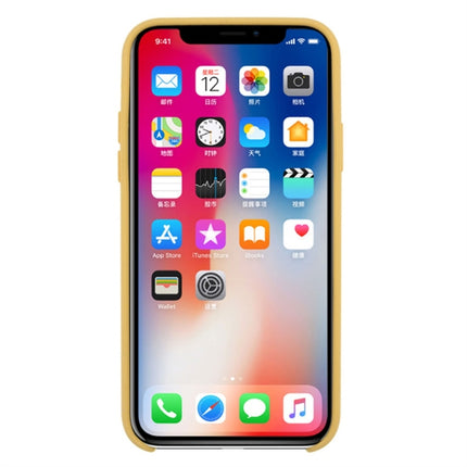 For iPhone X / XS Pure Color Liquid Silicone + PC Dropproof Protective Back Cover Case, For X, iPhone X, X