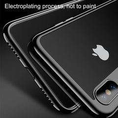 For iPhone X CAFELE Ultra-thin Electroplating Soft TPU Protective Back Cover Case with Ring Holder