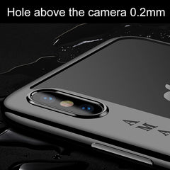 For iPhone X CAFELE Ultra-thin Electroplating Soft TPU Protective Back Cover Case with Ring Holder
