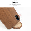 For iPhone X MOFI Element Series Wood Texture Soft Protective Back Cover Case, For X