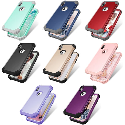 For iPhone X / XS Diamond Series Electroplating PC +  Silicone Protective Case