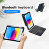 T10-AS For iPad 10th Gen 10.9 2022 Touch Backlight Split Type Bluetooth Keyboard Leather Case, T10-A