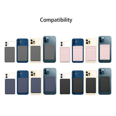 For iPhone 13 Series / iPhone 12 Series Silicone Wallet Pouch Card Case Anti-degaussing Card Holder Magsafing Magnetic Sticker