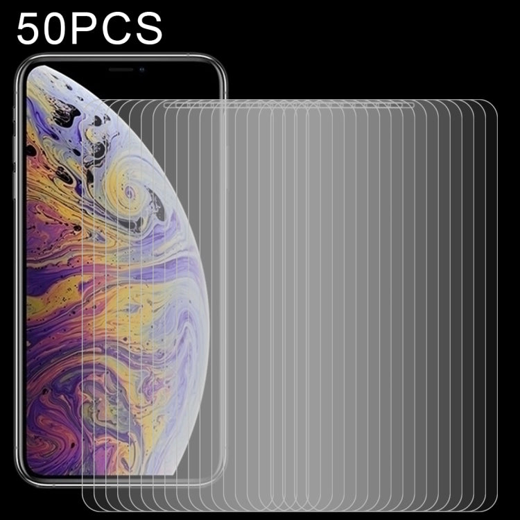 50 PCS 0.3mm 2.5D 9H Tempered Glass Film for iPhone 11 Pro Max / XS Max, For iPhone 11 Pro Max / XS Max(50 PCS)