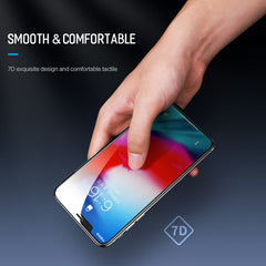 For iPhone 11 Pro Max / XS Max ROCK 0.23mm Soft Edge 7D Curved Surface Anti Blue-ray Full Screen Tempered Glass Film, For iPhone 11 Pro Max / XS Max