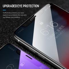 For iPhone 11 Pro Max / XS Max ROCK 0.23mm Soft Edge 7D Curved Surface Anti Blue-ray Full Screen Tempered Glass Film, For iPhone 11 Pro Max / XS Max