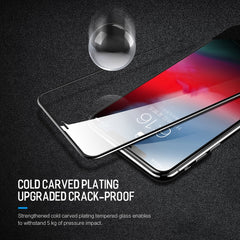 For iPhone 11 Pro Max / XS Max ROCK 0.23mm Soft Edge 7D Curved Surface Anti Blue-ray Full Screen Tempered Glass Film, For iPhone 11 Pro Max / XS Max