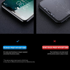 For iPhone 11 Pro Max / XS Max ROCK 0.23mm Soft Edge 7D Curved Surface Anti Blue-ray Full Screen Tempered Glass Film, For iPhone 11 Pro Max / XS Max
